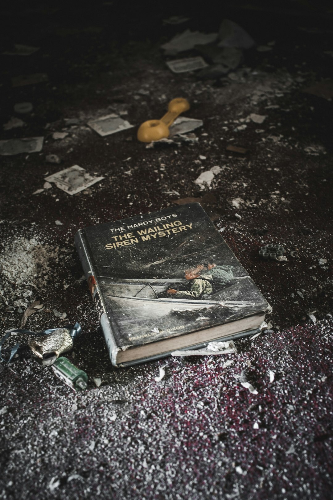 dark book with lock